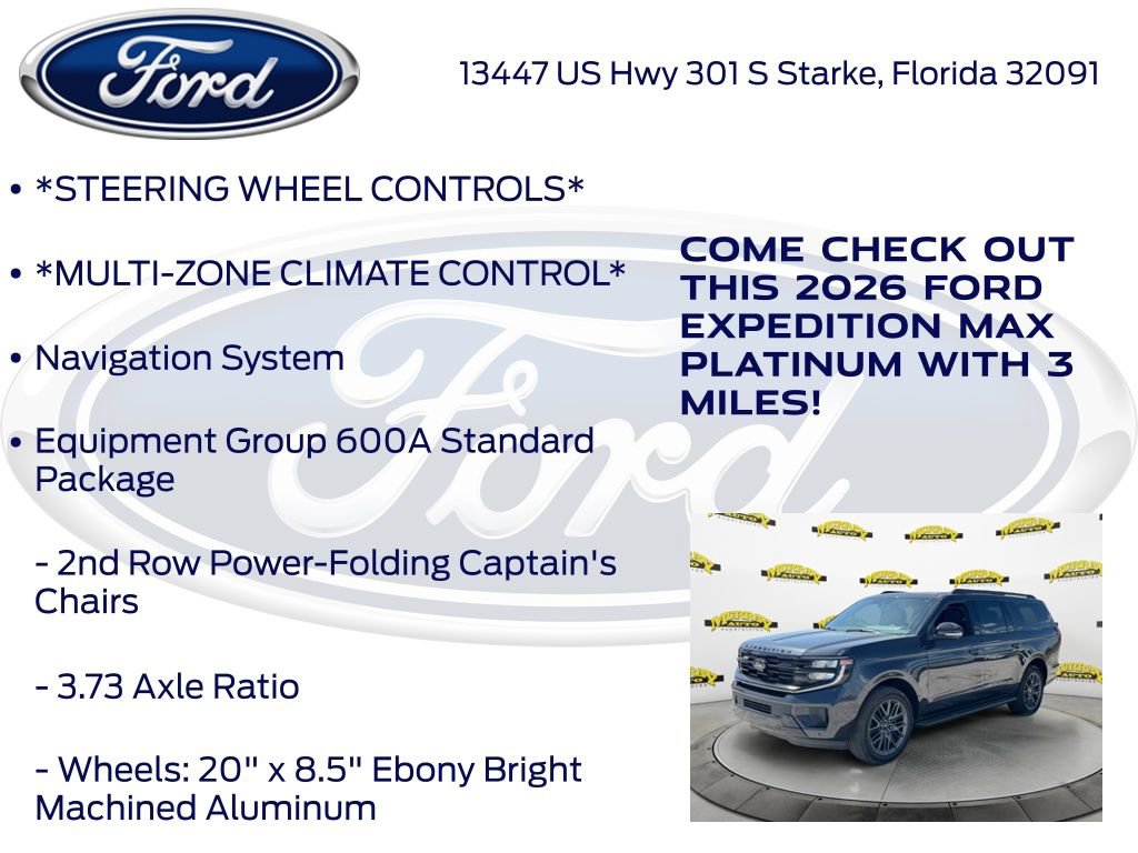 New 2026 Ford Expedition Max Platinum w/ Stealth Appearance Package AWD/4WD image 15