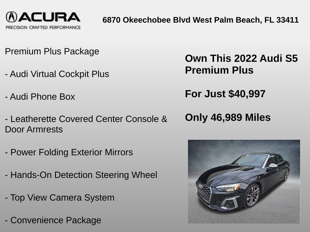 Used 2022 Audi S5 Premium Plus w/ Premium Plus Package image 18