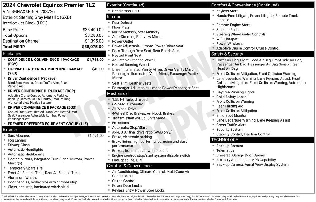 Used 2024 Chevrolet Equinox Premier AWD/4WD image 4