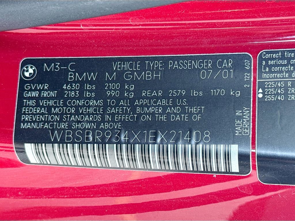 Used 2001 BMW M3 Convertible image 31