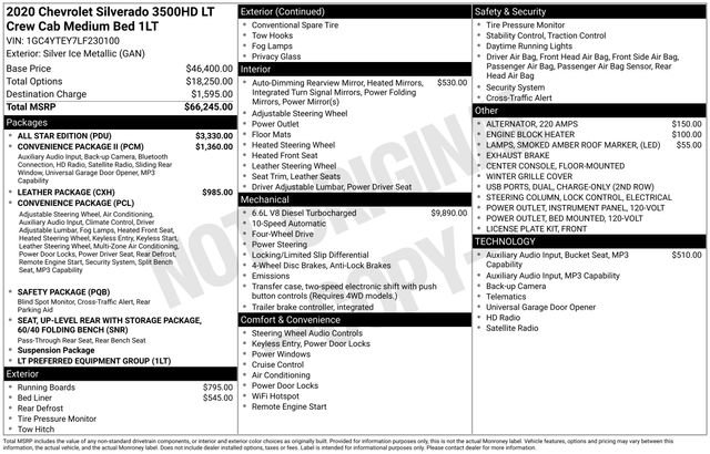 Used 2020 Chevrolet Silverado 3500 LT w/ All Star Edition AWD/4WD image 8