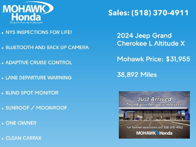 Used 2024 Jeep Grand Cherokee L Altitude AWD/4WD image 2