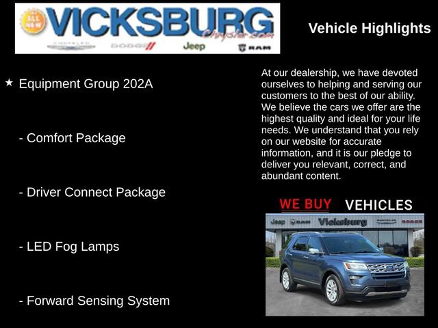 Used 2018 Ford Explorer XLT w/ Equipment Group 202A AWD/4WD image 19