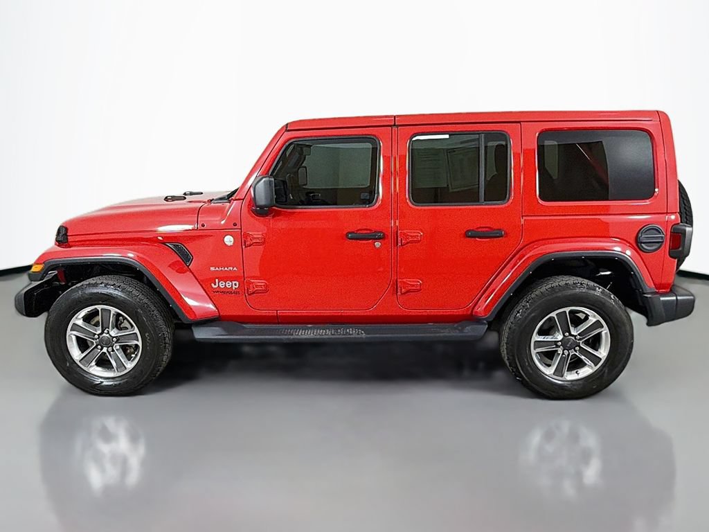 Used 2021 Jeep Wrangler Unlimited Sahara w/ Uconnect 4C Nav & Sound Group AWD/4WD image 14