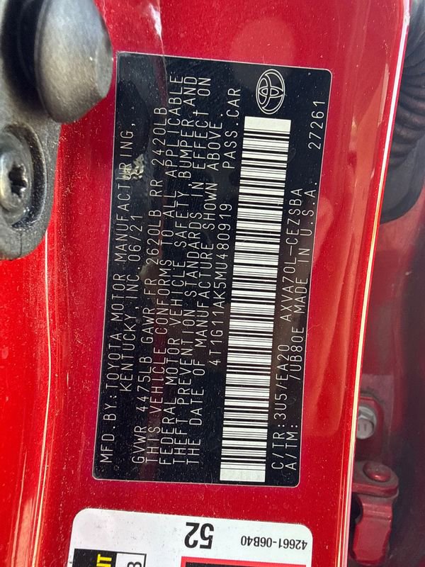 Used 2021 Toyota Camry SE FWD image 26