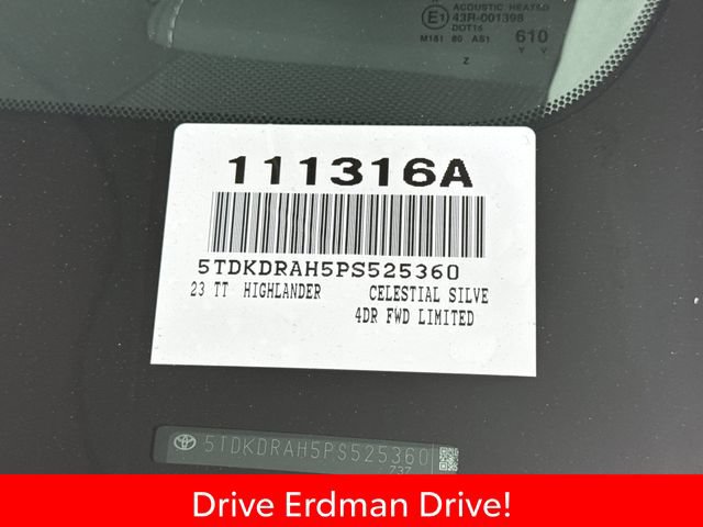 Certified 2023 Toyota Highlander Limited FWD image 31