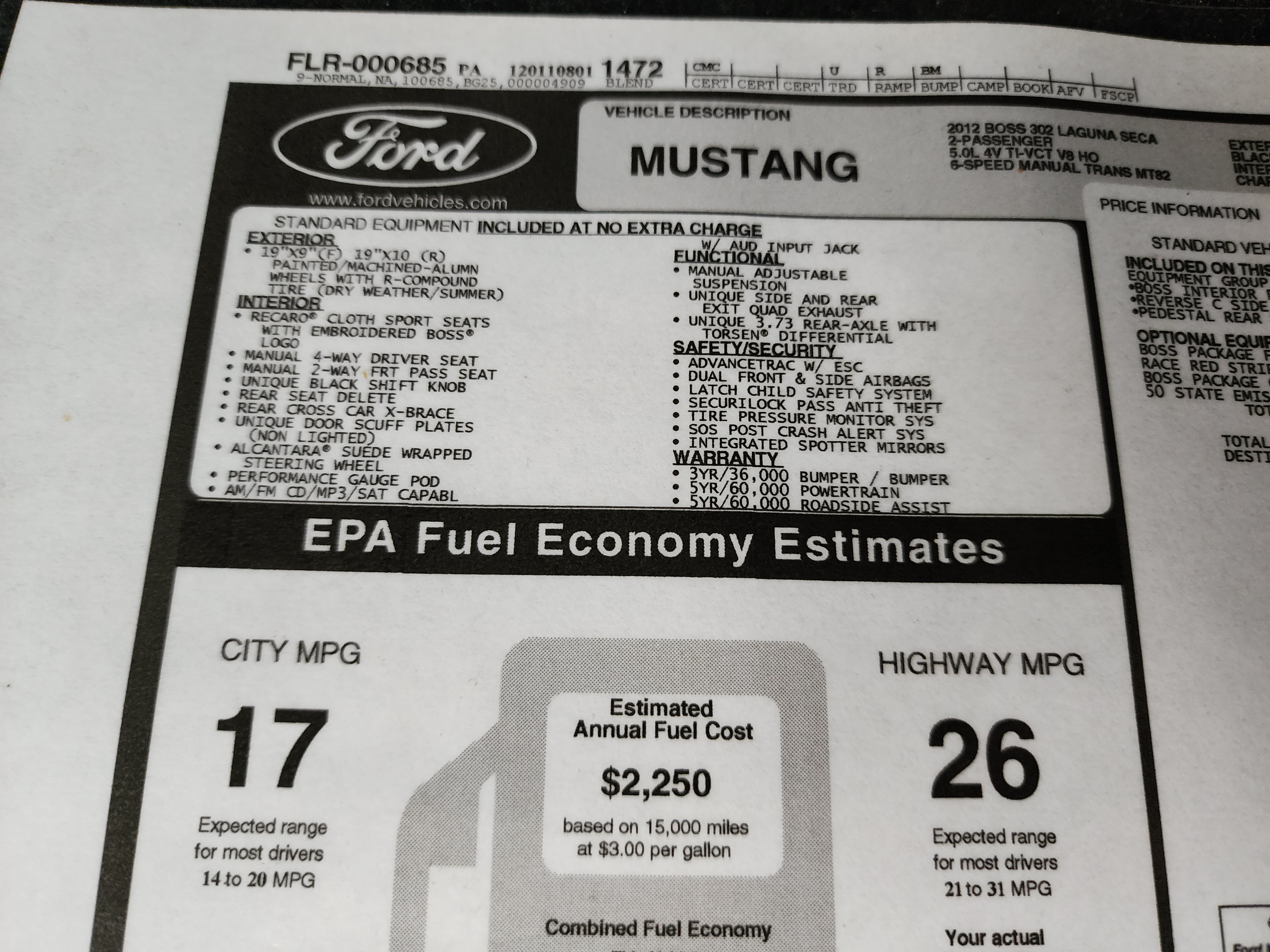 Used 2012 Ford Mustang Boss 302 RWD image 36