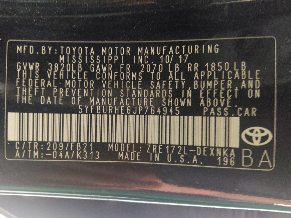 Used 2018 Toyota Corolla LE FWD image 33
