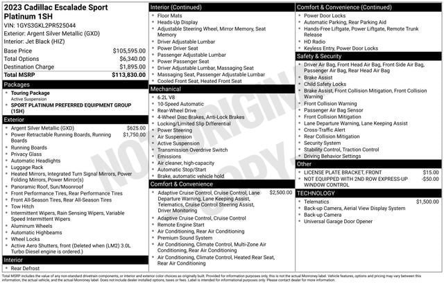 Certified 2023 Cadillac Escalade Sport Platinum RWD image 34