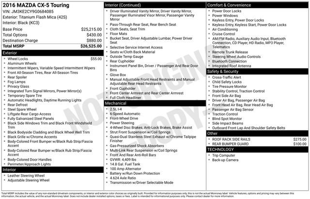 Used 2016 MAZDA CX-5 Touring image 18