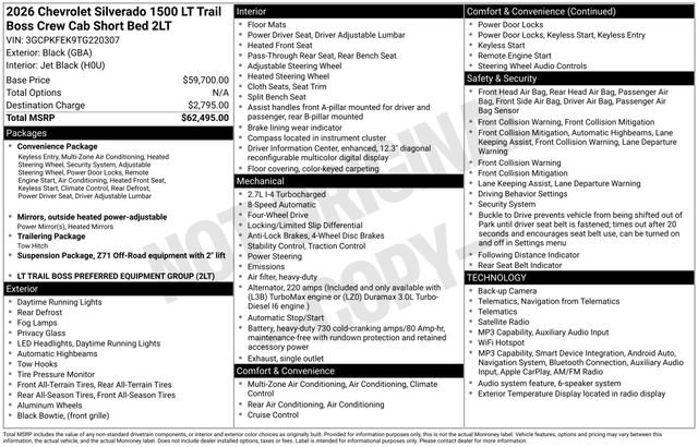 New 2026 Chevrolet Silverado 1500 LT Trail Boss image 4