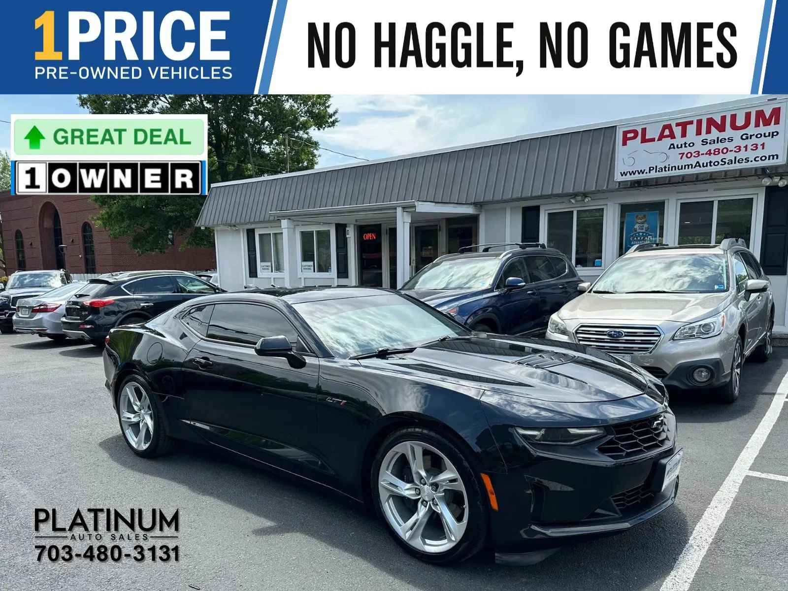 Used 2021 Chevrolet Camaro LT w/ Technology Package RWD image 1