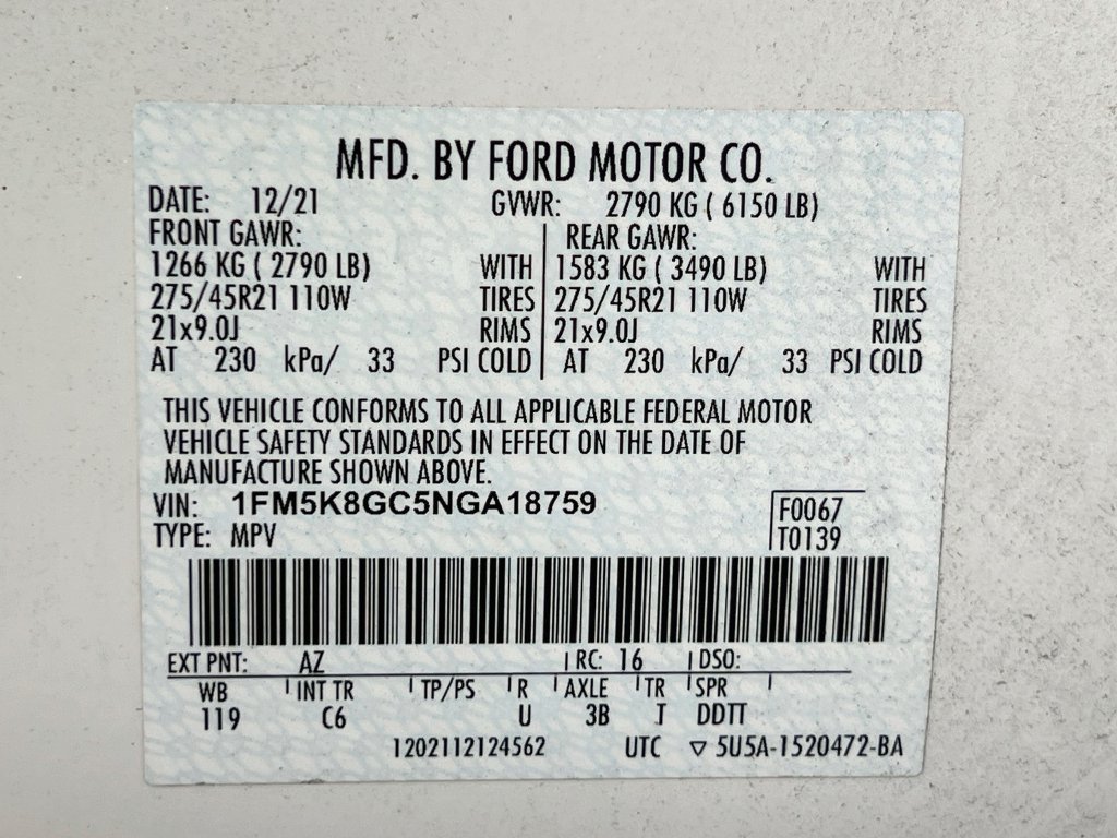 Certified 2022 Ford Explorer ST w/ Equipment Group 401A AWD/4WD image 35