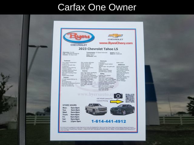 Used 2023 Chevrolet Tahoe LS w/ Driver Alert Package AWD/4WD image 14