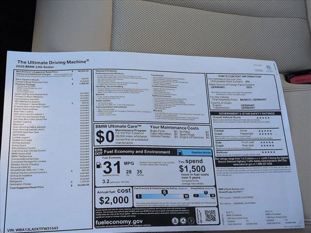 New 2026 BMW 330i Sedan w/ Premium Package image 18