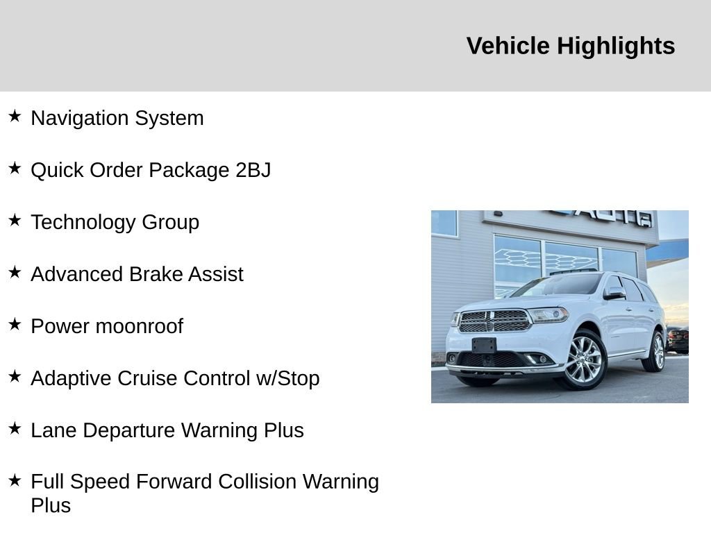 Used 2019 Dodge Durango Citadel w/ Technology Group AWD/4WD image 2