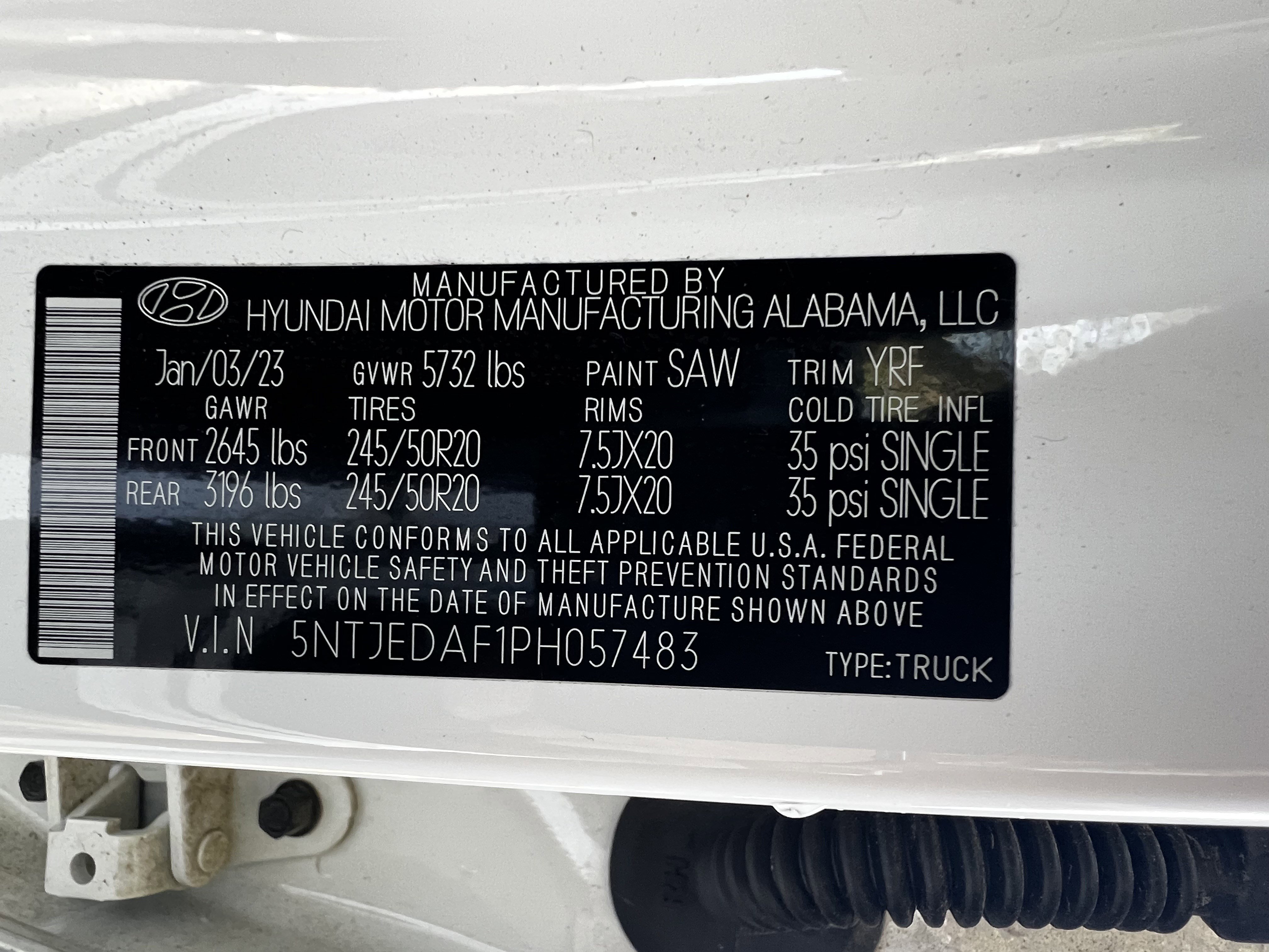 Used 2023 Hyundai Santa Cruz Limited image 50