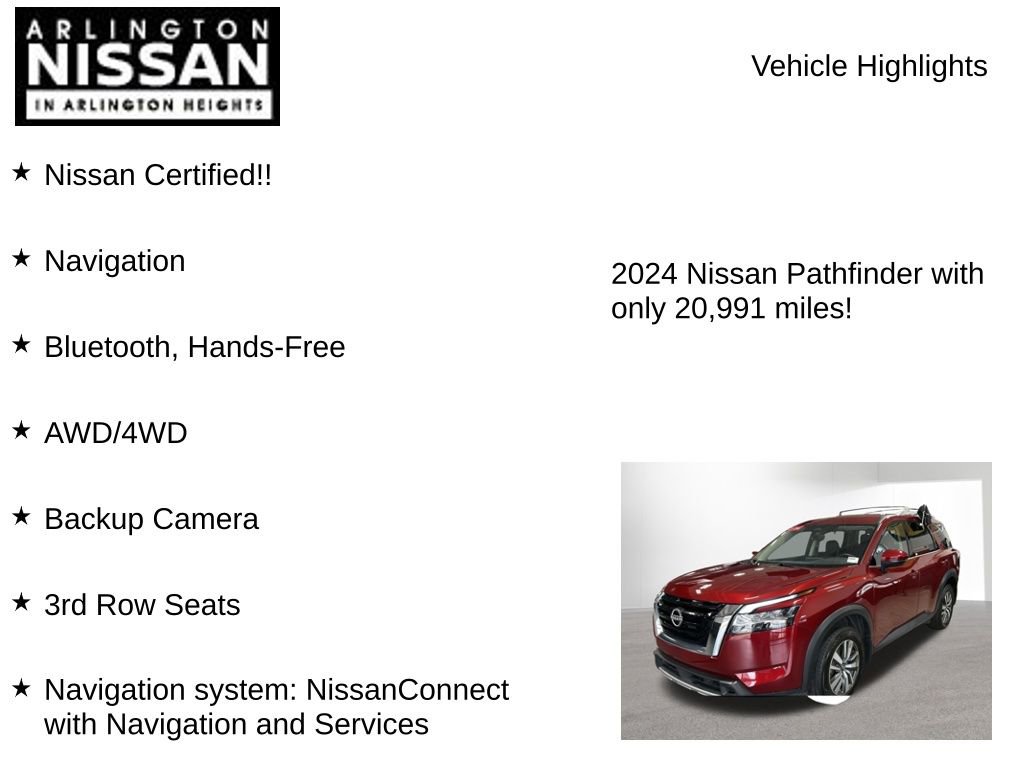 Certified 2024 Nissan Pathfinder SL image 8