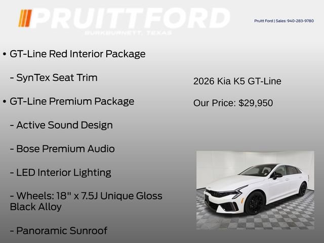 Used 2026 Kia K5 GT-Line w/ GT-Line Premium Package FWD image 7