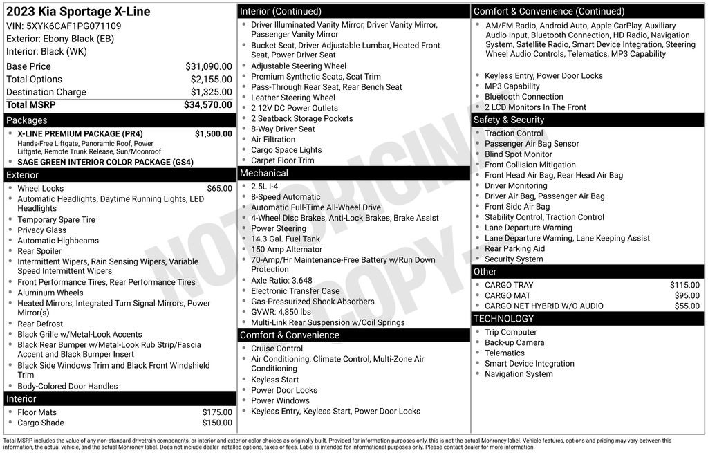 Used 2023 Kia Sportage X-Line w/ X-Line Premium Package image 2