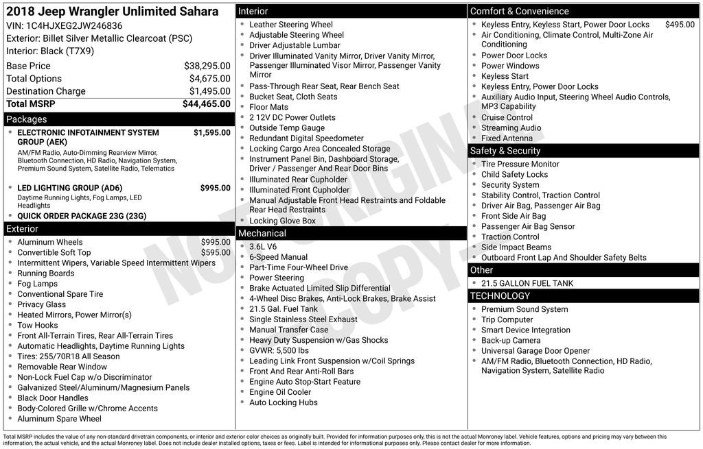 Used 2018 Jeep Wrangler Unlimited Sahara image 7