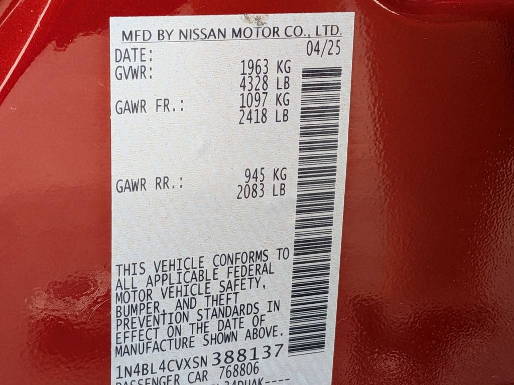 Used 2025 Nissan Altima 2.5 SR w/ SR Premium Package FWD image 28