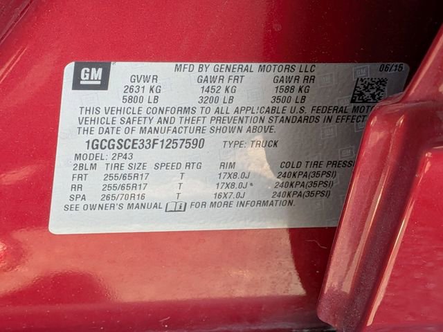 Used 2015 Chevrolet Colorado Z71 RWD image 39