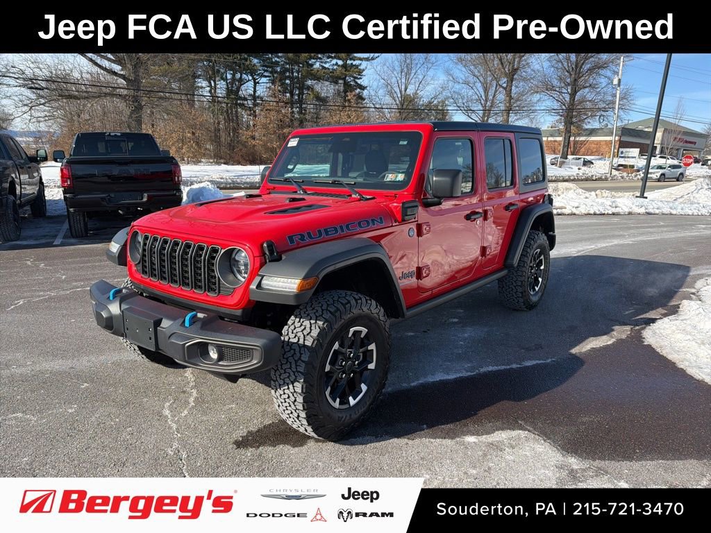 Certified 2025 Jeep Wrangler Unlimited Rubicon 4xe w/ Convenience Group
