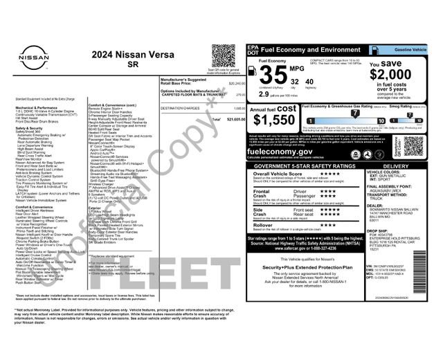 Used 2024 Nissan Versa SR FWD image 22