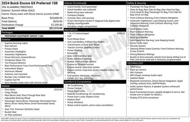 Used 2024 Buick Encore GX Preferred FWD image 6
