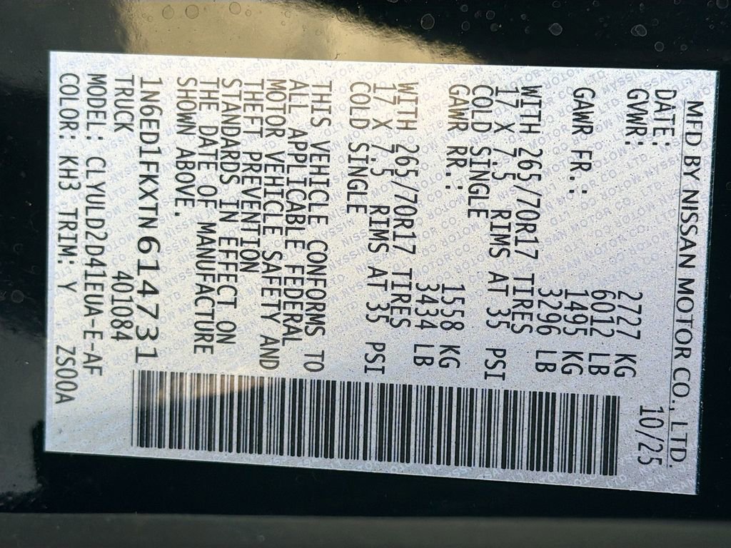 New 2026 Nissan Frontier PRO-4X image 34