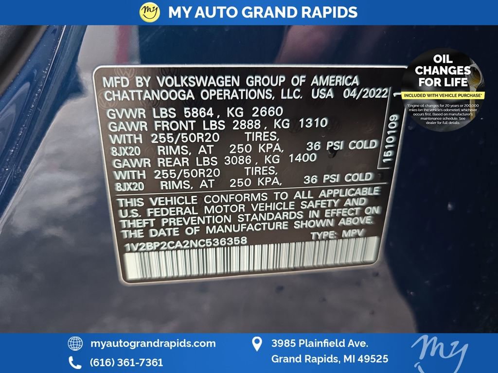 Used 2022 Volkswagen Atlas SEL image 39