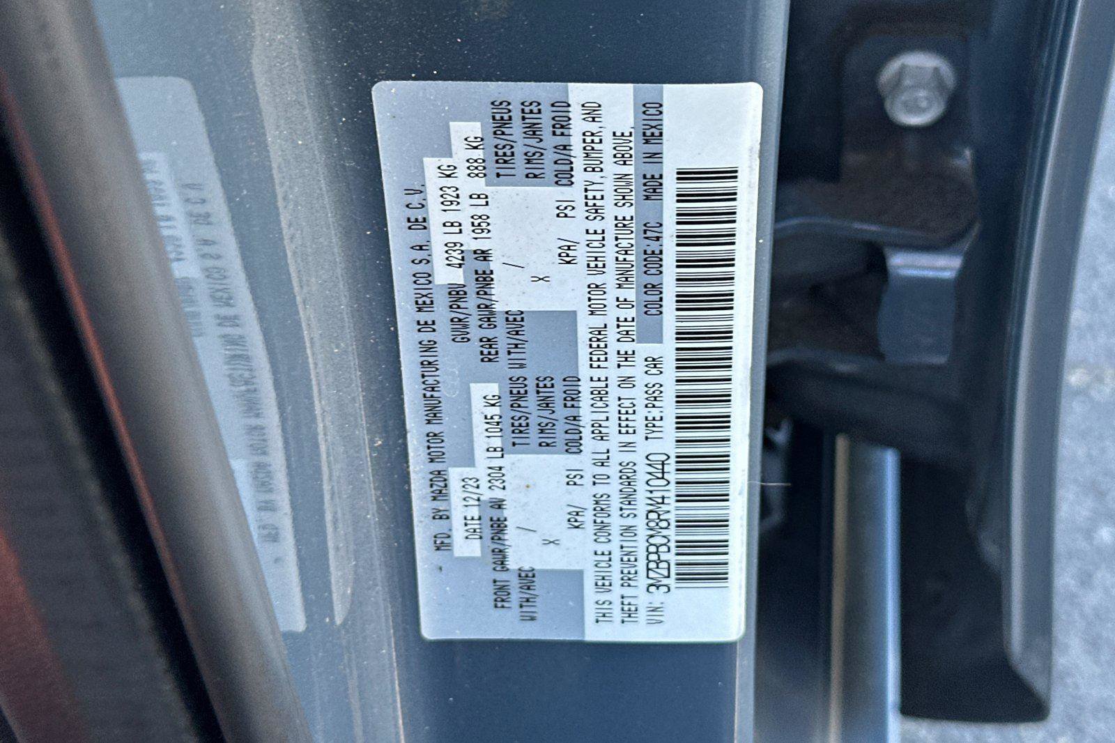 Certified 2024 MAZDA MAZDA3 s image 29