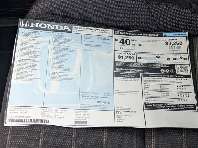 New 2026 Honda CR-V Sport image 17