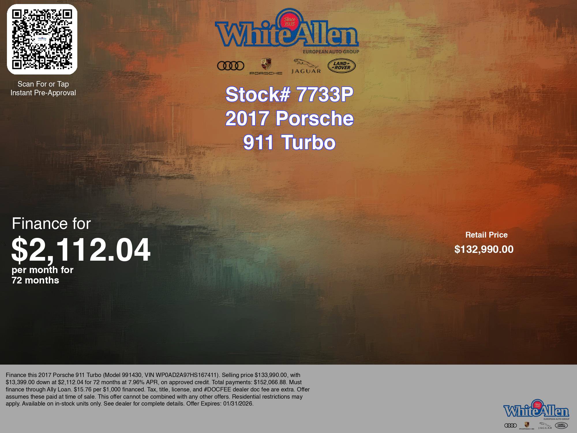 Used 2017 Porsche 911 Turbo image 3