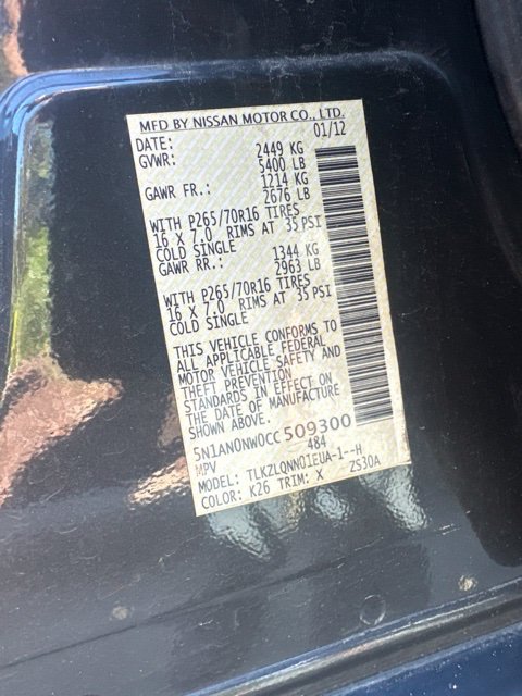 Used 2012 Nissan Xterra X AWD/4WD image 10