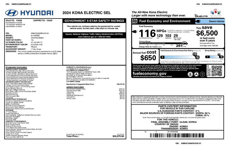 Used 2024 Hyundai Kona SEL FWD image 2