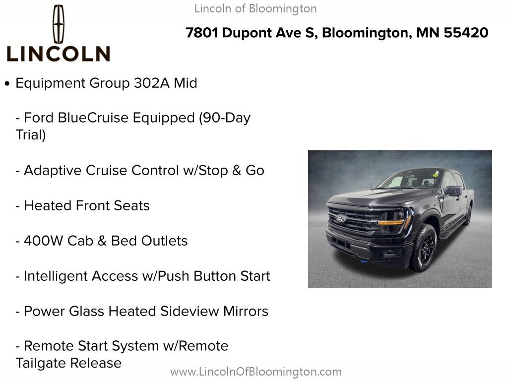 Used 2024 Ford F150 XLT w/ Equipment Group 302A MID AWD/4WD image 5