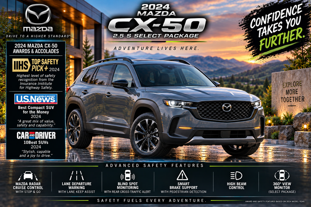 Used 2024 MAZDA CX-50 AWD 2.5 S w/ Select Package image 2