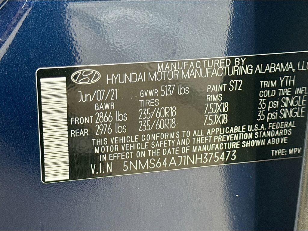 Used 2022 Hyundai Santa Fe SEL w/ Convenience Package FWD image 42