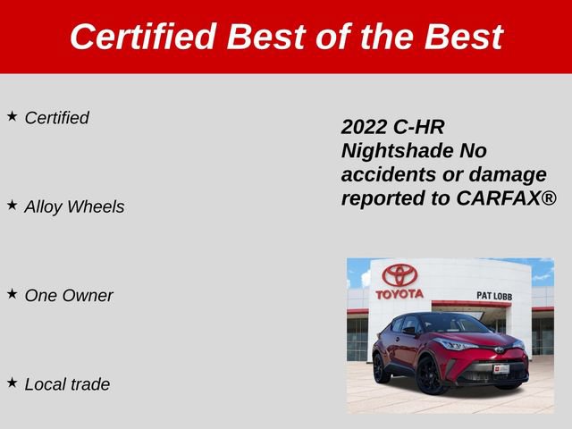 Certified 2022 Toyota C-HR Nightshade FWD image 36