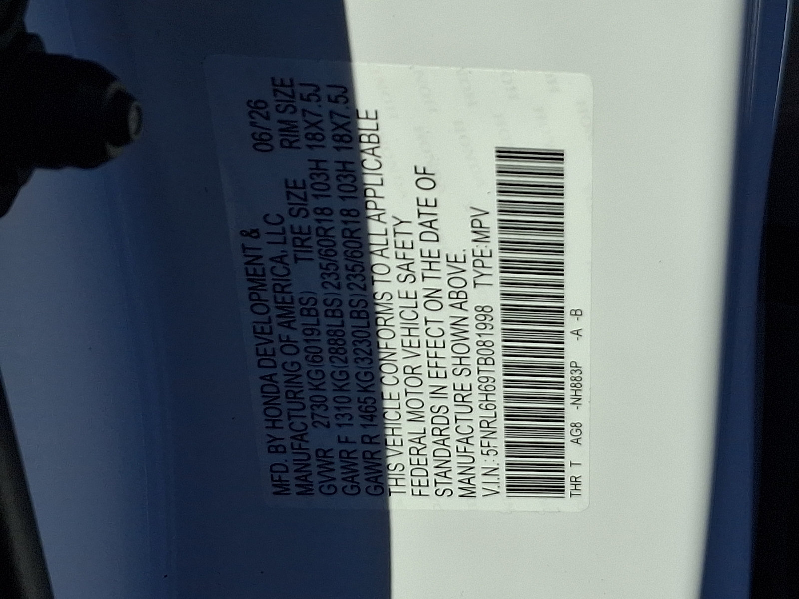 New 2026 Honda Odyssey EX-L image 10