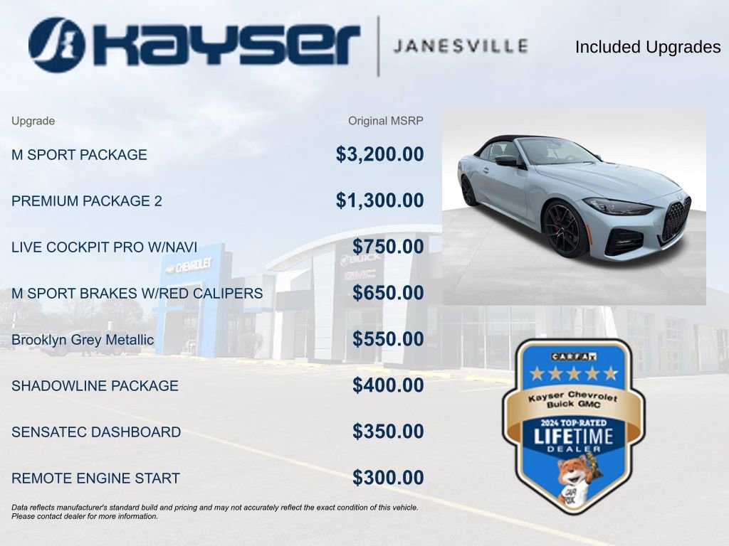 Used 2022 BMW 430i Convertible w/ M Sport Package image 2