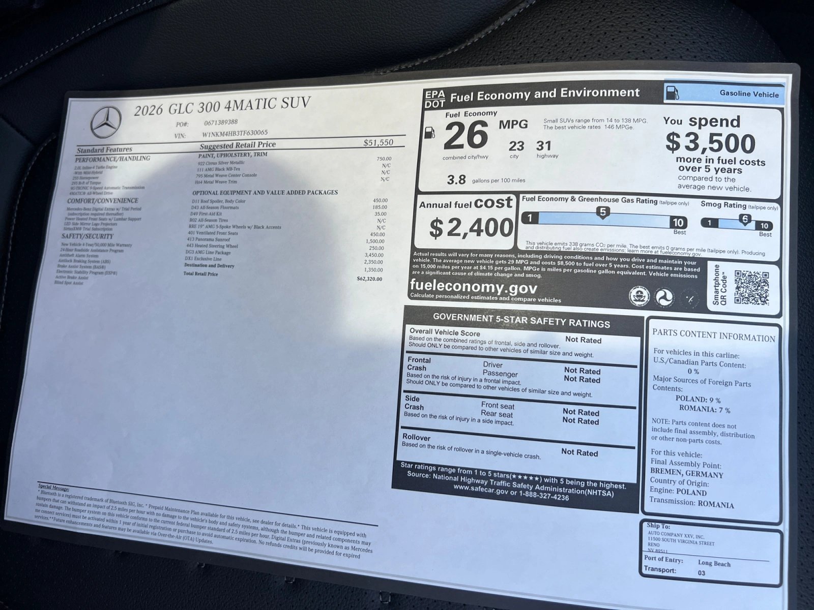 New 2026 Mercedes-Benz GLC 300 4MATIC image 19