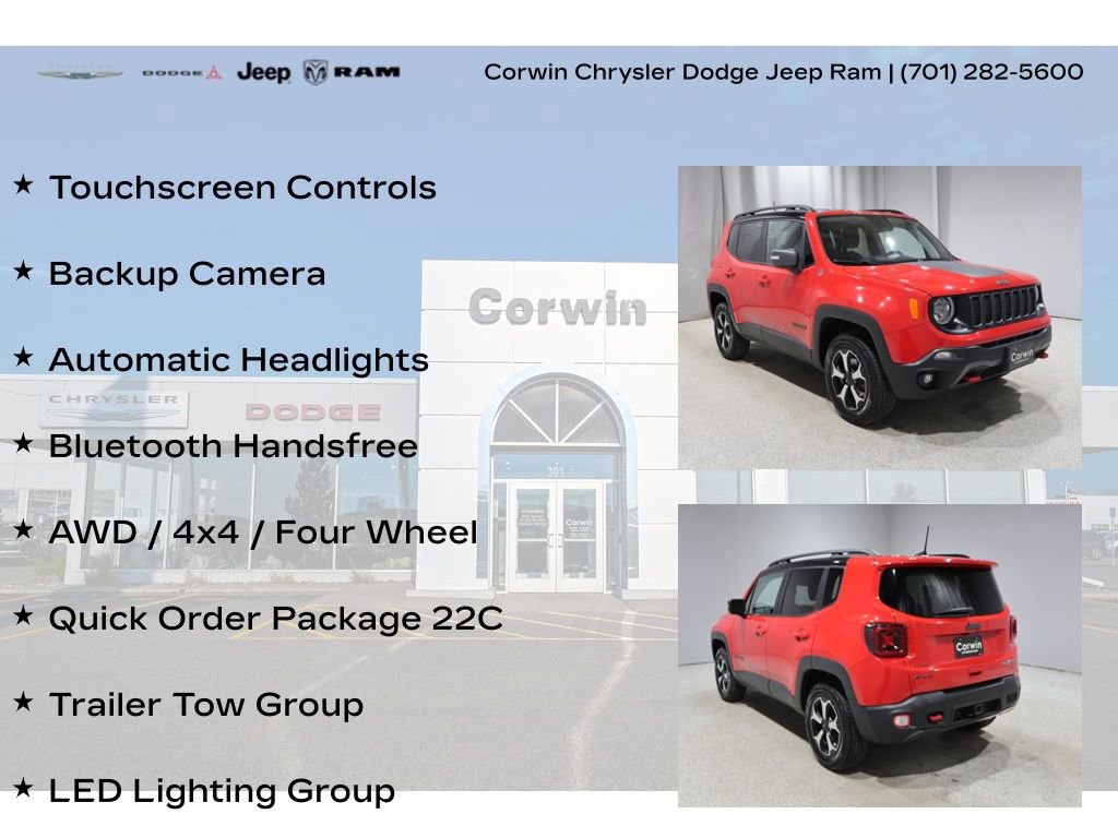 Used 2019 Jeep Renegade Trailhawk w/ LED Lighting Group image 8