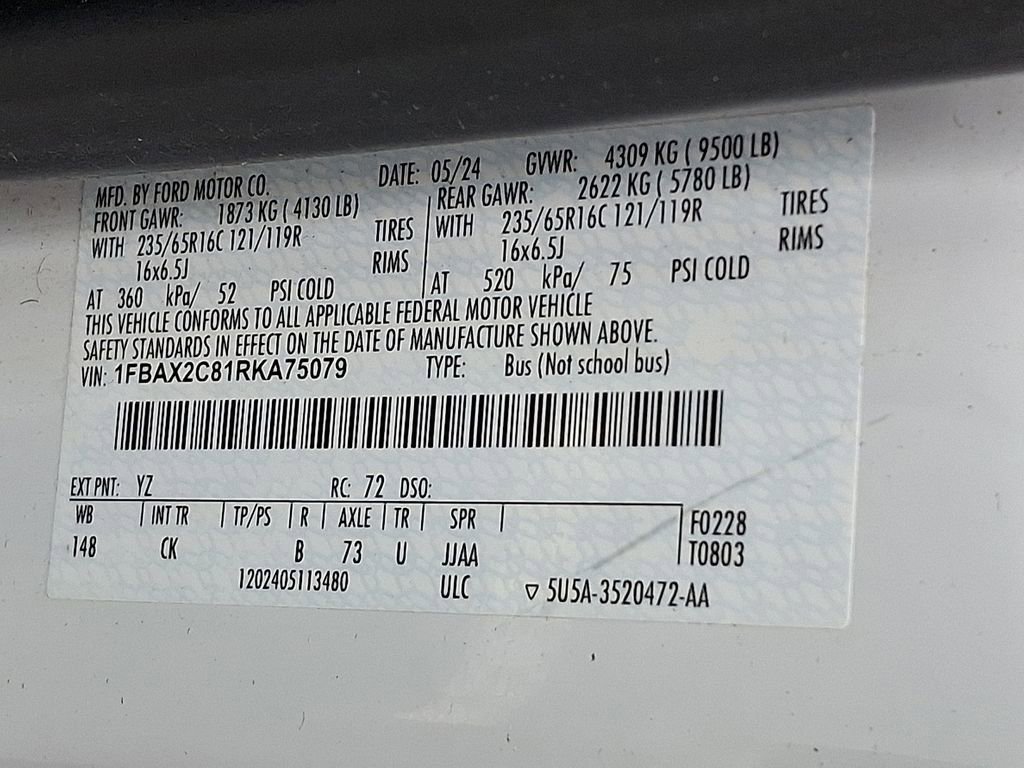 Used 2024 Ford Transit 350 XLT image 27