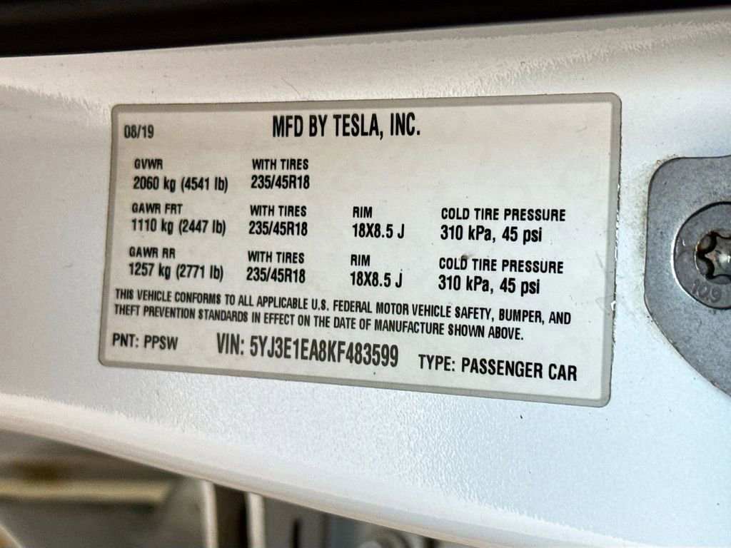 Used 2019 Tesla Model 3 Standard Range RWD image 33
