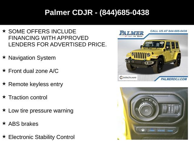 Certified 2022 Jeep Wrangler Unlimited Sahara w/ Cold Weather Group image 30