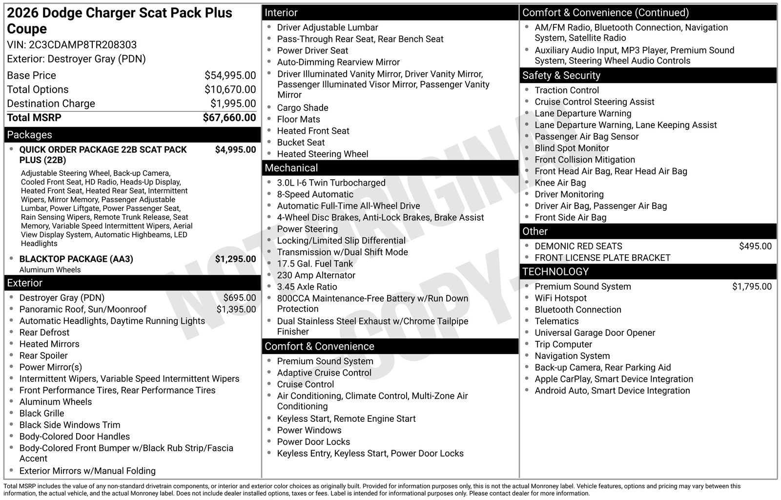 New 2026 Dodge Charger R/T Scat Pack image 28