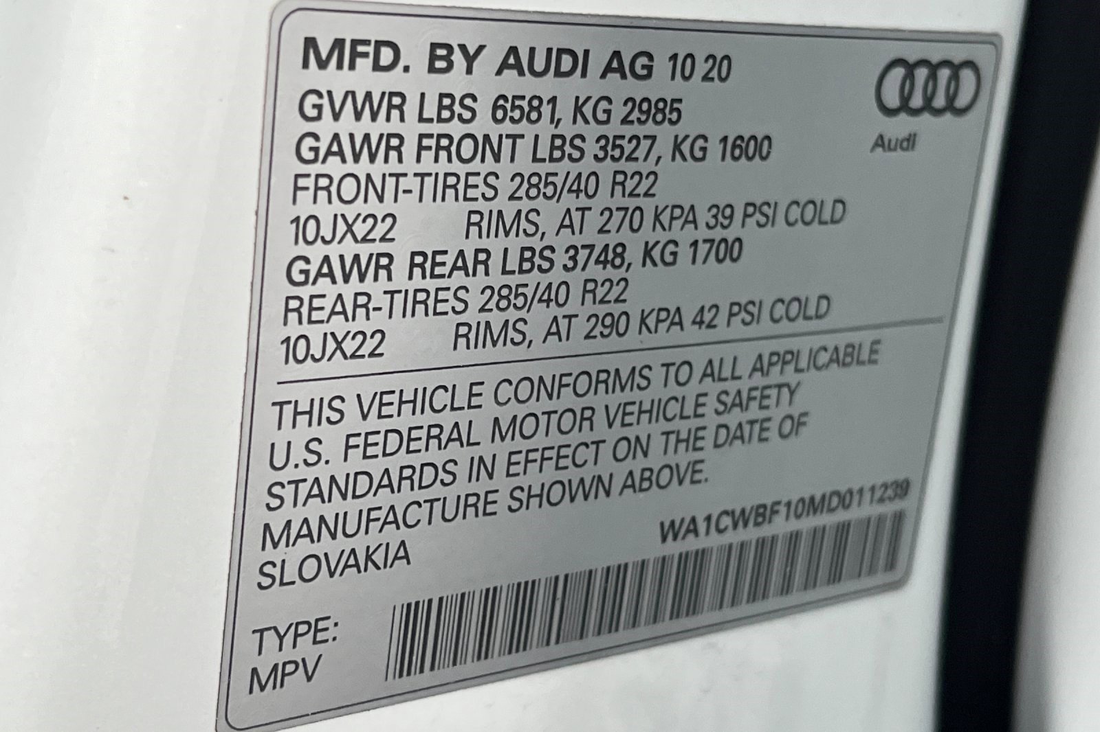 Used 2021 Audi SQ8 Prestige w/ Prestige Package image 10